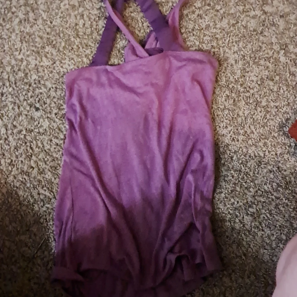Purple Ruffled Tank Top - Picture 2 of 2